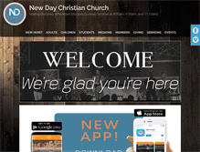 Tablet Screenshot of newdaychristian.net